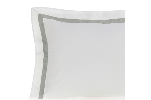 JOGO DE LENÇOL VERCELLI BRANCO E NÉBIA CETIM 300 FIOS KING 