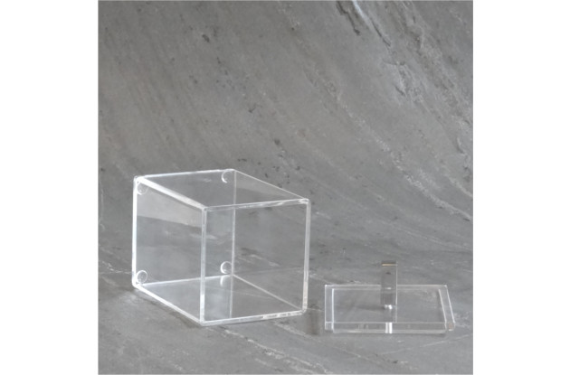 Porta Algodão/ Cotonete Allegry Acrilico Cristal 