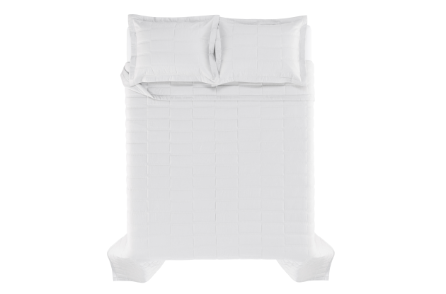 JOGO DE COLCHA VERBANIA BRANCO KING 310X280