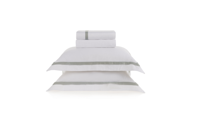 JOGO DE LENÇOL VERCELLI BRANCO E NÉBIA CETIM 300 FIOS KING 