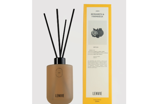 DIFUSOR DE AMBIENTE BERGAMOTA E FRAMBOESA 220ML
