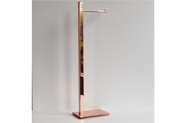 PAPELEIRA DE PISO COM BASE RETANGULAR RED GOLD