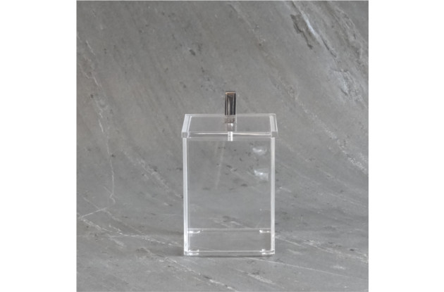 Porta Algodão/ Cotonete Allegry Acrilico Cristal 