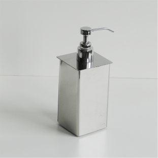 DISPENSER SABONETE LIQUIDO INOX CROMADO 