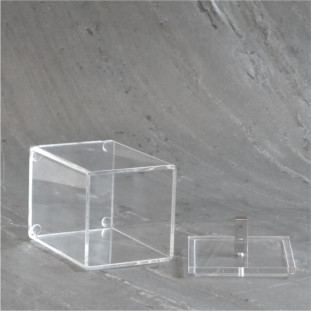 Porta Algodão/ Cotonete Allegry Acrilico Cristal 