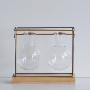 Solitário Duplo com Base Decorativa