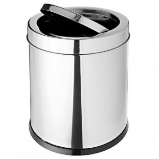 Lixeira de Inox com Tampa Basculante 5,4L          
