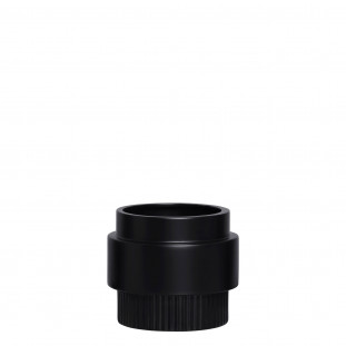 Vaso Preto em Ceramica 15cm