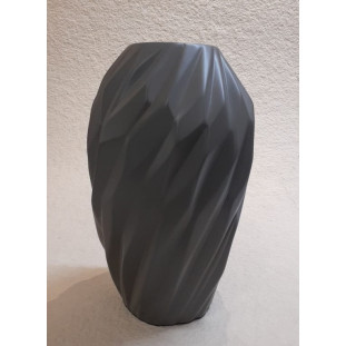 Vaso Plissé Chumbo Grande 33cm