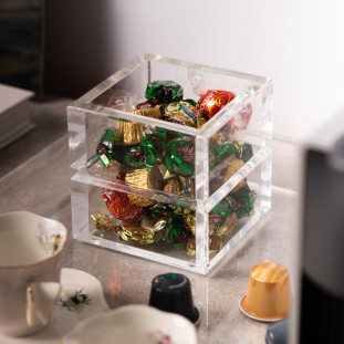 CUBO EM ACRÍLICO FRISADO M