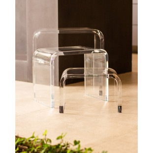 BANCO CURVE ACRILICO