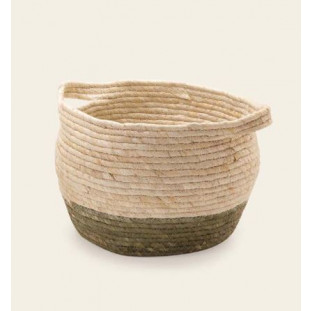 CESTO EM FIBRA NATURAL P - verde