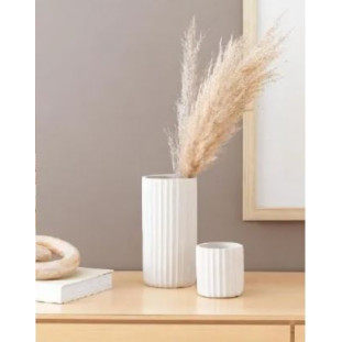 CACHEPOT OFF WHITE EM CIMENTO