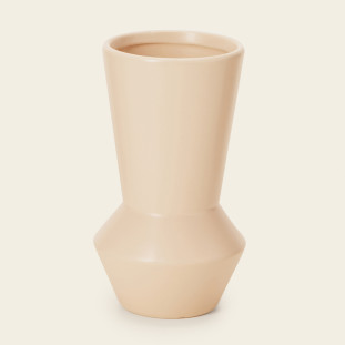 VASO EM CERAMICA ROSA 19CM