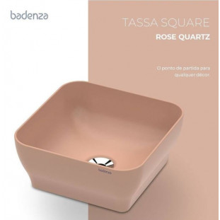 CUBA DE APOIO LINHA TASSA SQUARE REDONDA ROSE - BADENZA