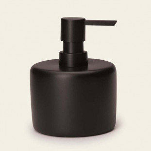 PORTA SABONETE LIQUIDO EM CIMENTO PRETO