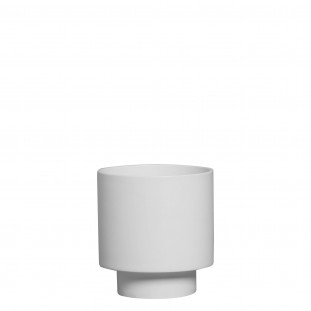 VASO BRANCO FOSCO - 20,5x19CM