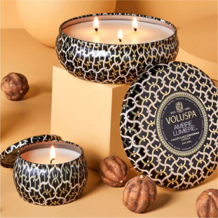 MINI VELA LATA 25H AMBRE LUMIERE  - VOLUSPA