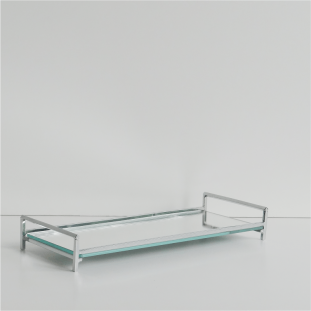 Bandeja Retangular Cromada 12x28