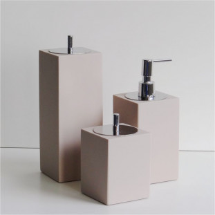 Jogo de Bancada Quadrado Resina Fosca Beach - 3 Peças 