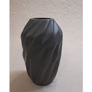 Vaso Plissé Chumbo Médio 28,8cm