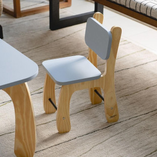 Cadeira Naturé Pinus Azul 