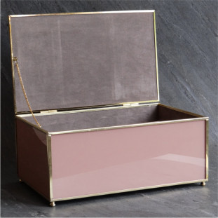 Porta-jóias Bege e Dourado - G