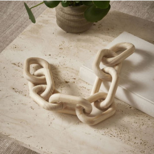 ESCULTURA ELOS EM MADEIRA