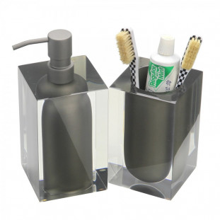 Jogo de Bancada Maiorca Resina Cristal Titânio - 2 peças 