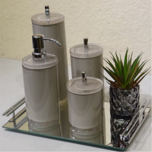 Porta Algodão Copa Nude 