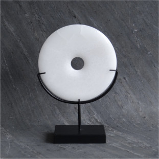 Peça Decorativa Marmore e Metal