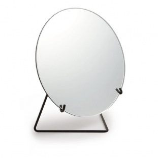 Espelho com Suporte de Metal Preto Pequeno