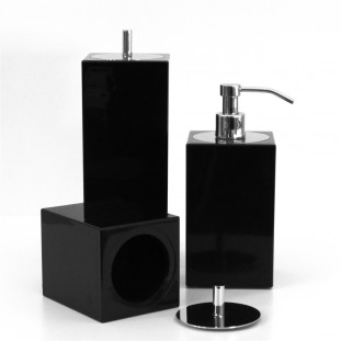 Jogo 3 Peças Para Banheiro Syn - Preto