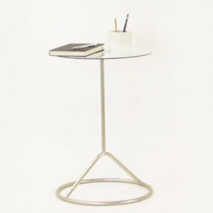 Mesa Lateral Loop Níquel e Vidro 