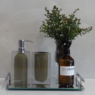 Jogo para Bancada em Resina Fendi 2 Peças 