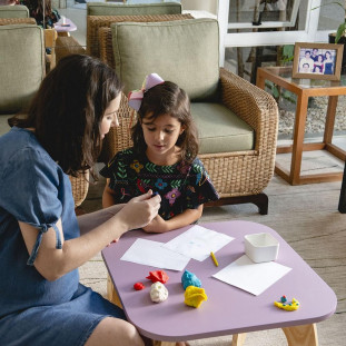 Mesa Naturé Pinus Lilás 