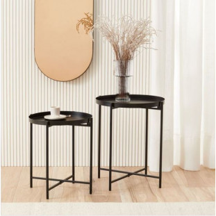 Mesa Lateral em Metal Preta
