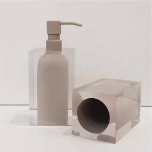 Jogo de Bancada Maiorca Cristal Nude - 2 Peças