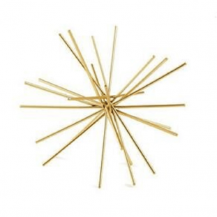 Ouriço Dourado em Metal 