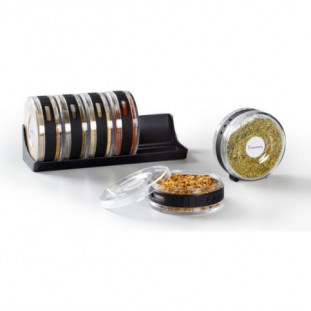 Porta Temperos Cylindra Preto