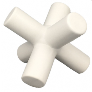 Peça Decorativa Em Ceramica - Branco Fosco