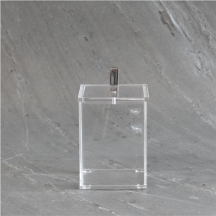 Porta Algodão/ Cotonete Allegry Acrilico Cristal 