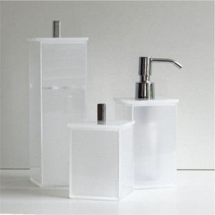 Dispenser Sabonete Líquido Allegry Acrílico Cristal Fosco