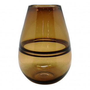 Vaso de Vidro Ambar 27cm
